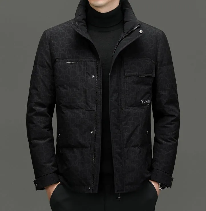 Thickened Padded Puffer Jacket for Business and Casual Wear