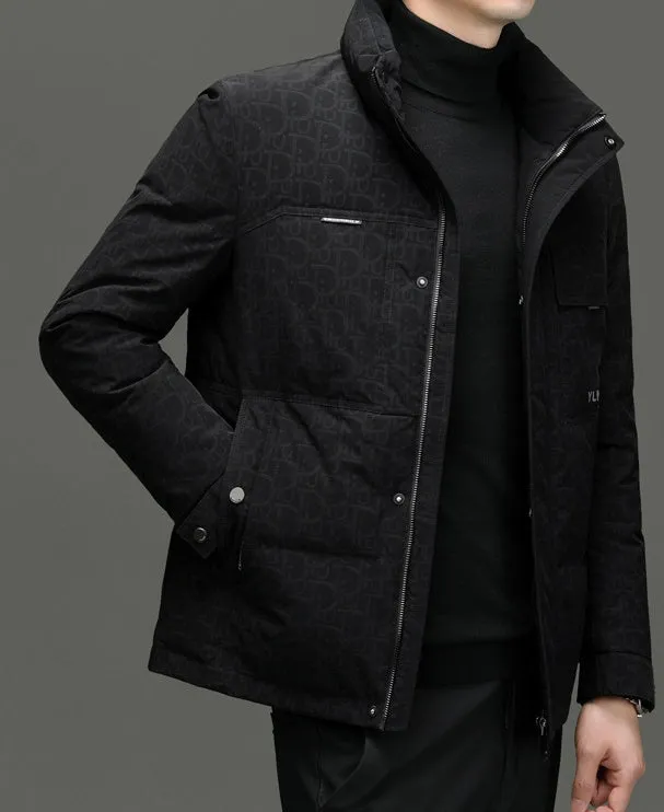 Thickened Padded Puffer Jacket for Business and Casual Wear