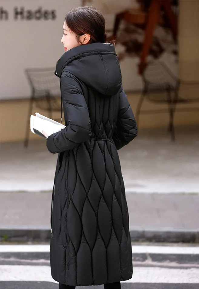 Thickened Quilted and Solid Color Windproof Puffer Jacket for Women
