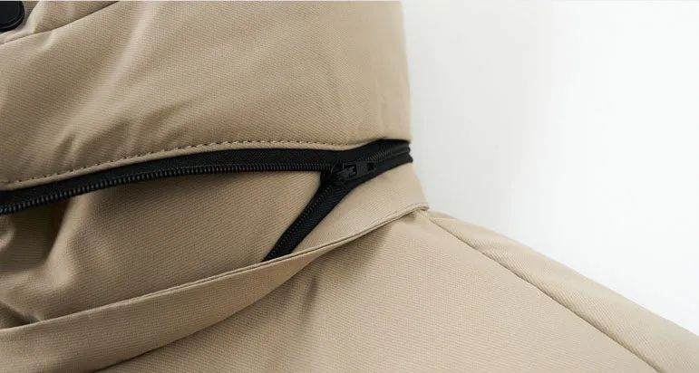 Thickened Quilted Down Down Jacket for Men