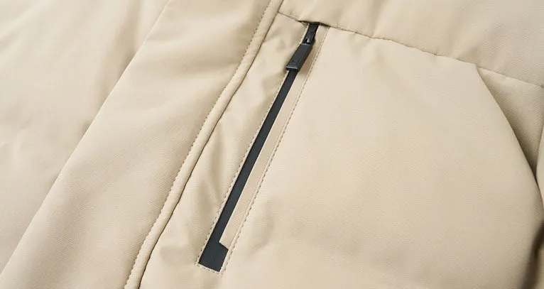 Thickened Quilted Down Down Jacket for Men