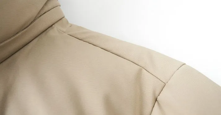 Thickened Quilted Down Down Jacket for Men