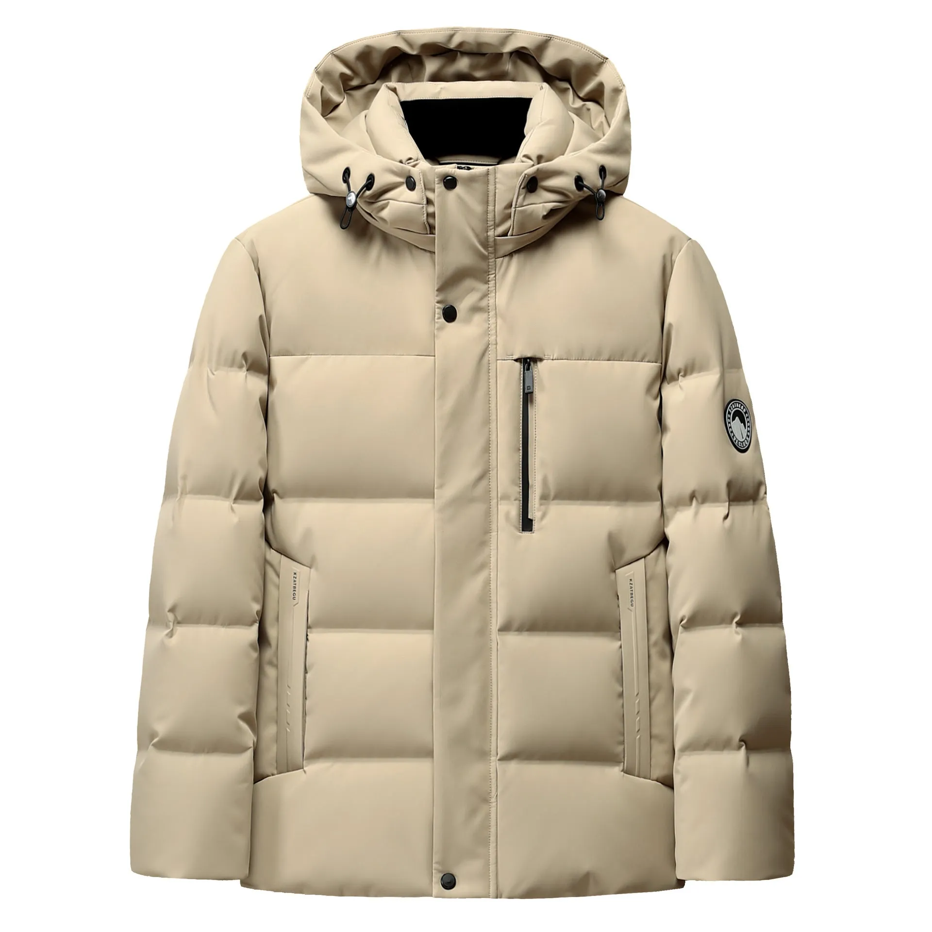 Thickened Quilted Down Down Jacket for Men