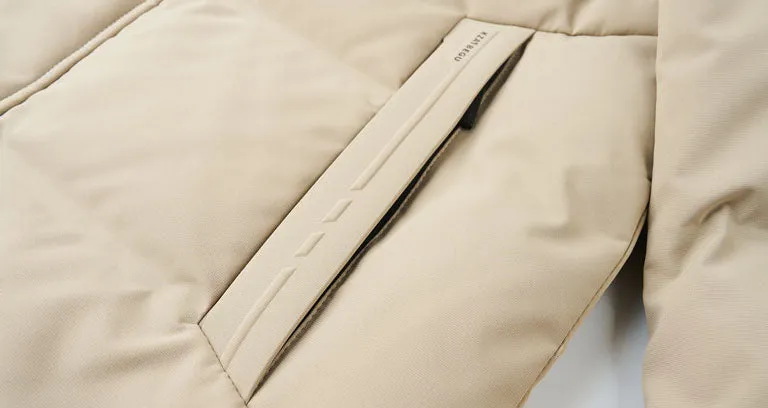 Thickened Quilted Down Down Jacket for Men