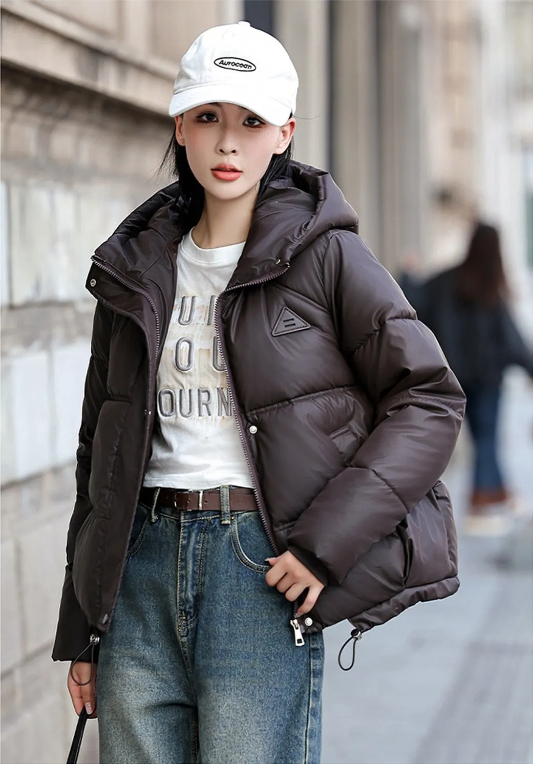 Thickened Stain-Resistant Quilted Puffer Jacket for Fashionable Women