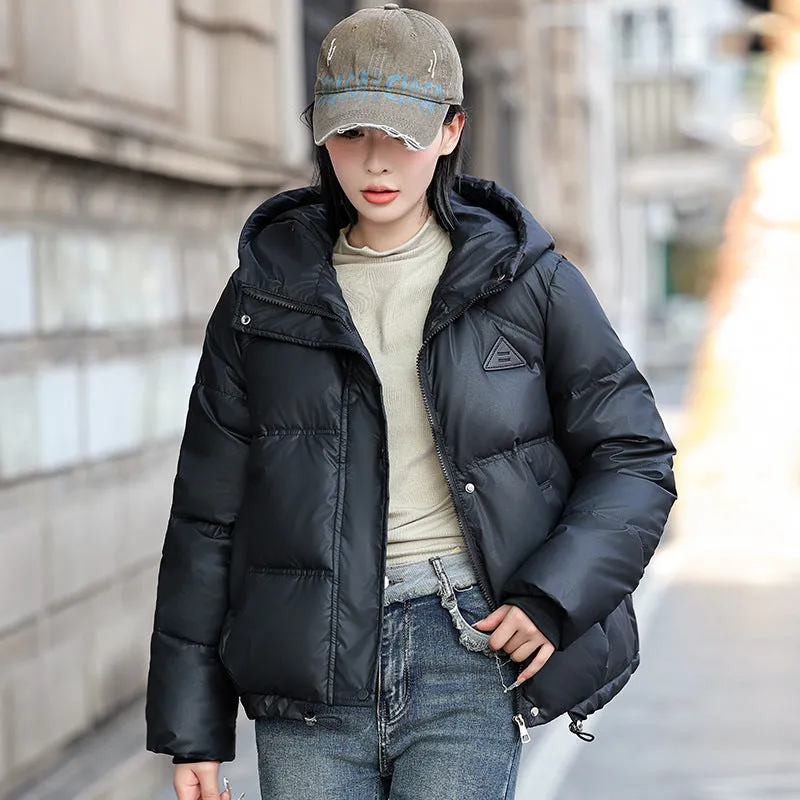 Thickened Stain-Resistant Quilted Puffer Jacket for Fashionable Women