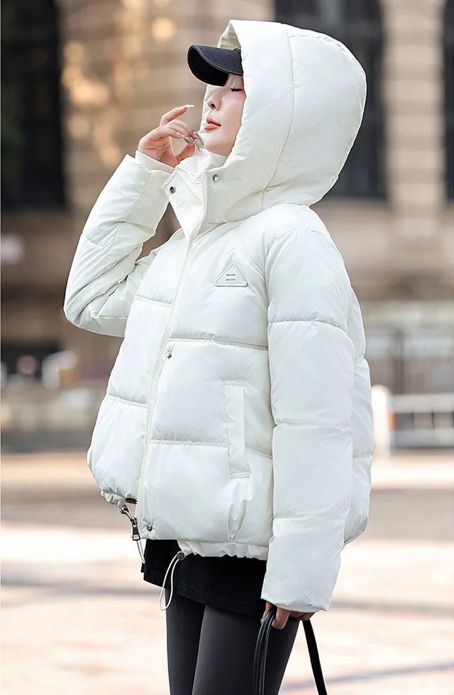 Thickened Stain-Resistant Quilted Puffer Jacket for Fashionable Women