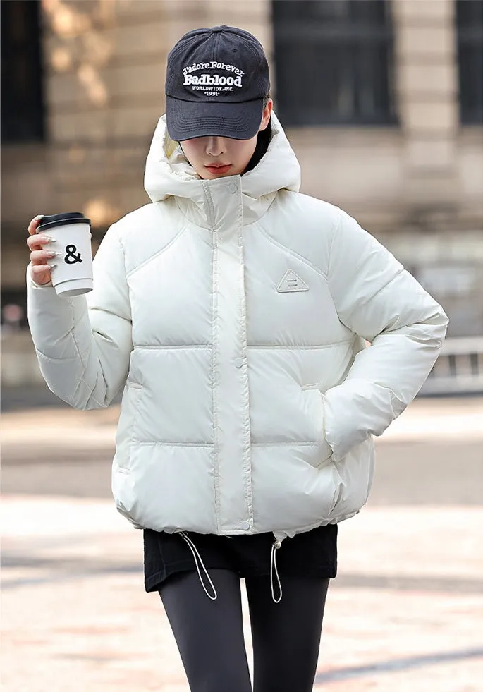 Thickened Stain-Resistant Quilted Puffer Jacket for Fashionable Women