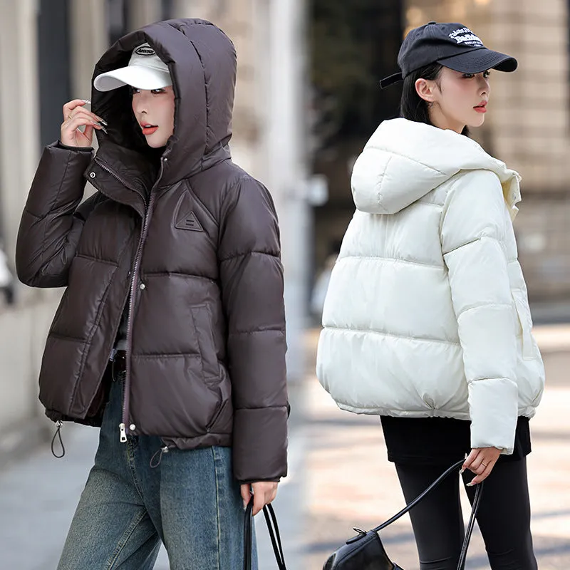 Thickened Stain-Resistant Quilted Puffer Jacket for Fashionable Women