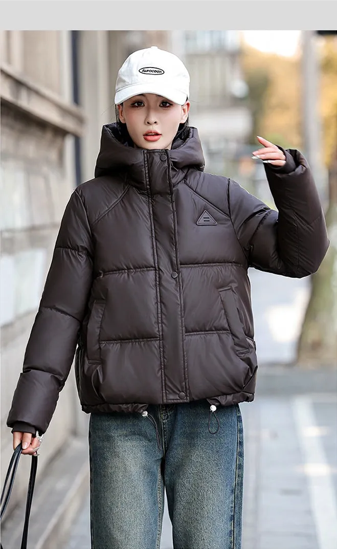 Thickened Stain-Resistant Quilted Puffer Jacket for Fashionable Women