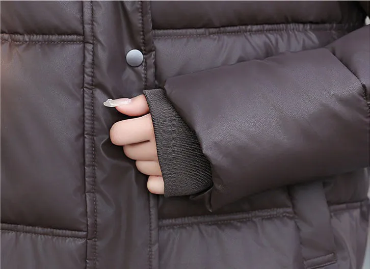Thickened Stain-Resistant Quilted Puffer Jacket for Fashionable Women