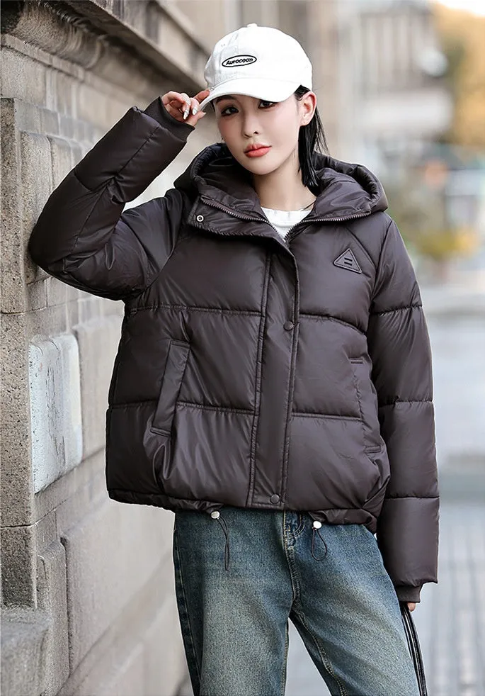 Thickened Stain-Resistant Quilted Puffer Jacket for Fashionable Women