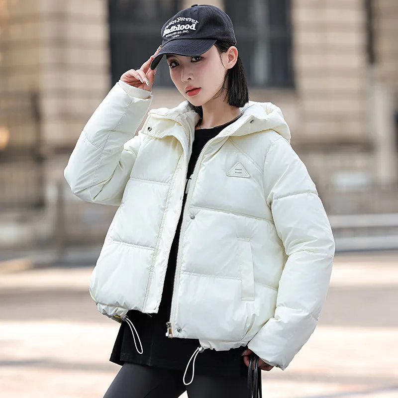 Thickened Stain-Resistant Quilted Puffer Jacket for Fashionable Women