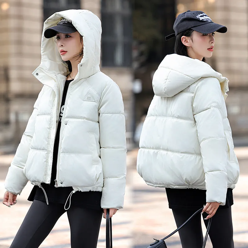 Thickened Stain-Resistant Quilted Puffer Jacket for Fashionable Women
