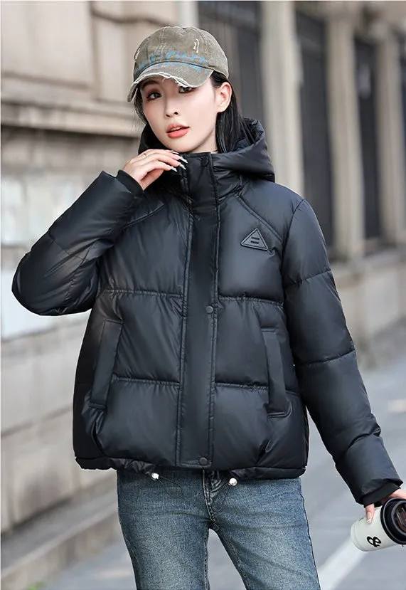 Thickened Stain-Resistant Quilted Puffer Jacket for Fashionable Women
