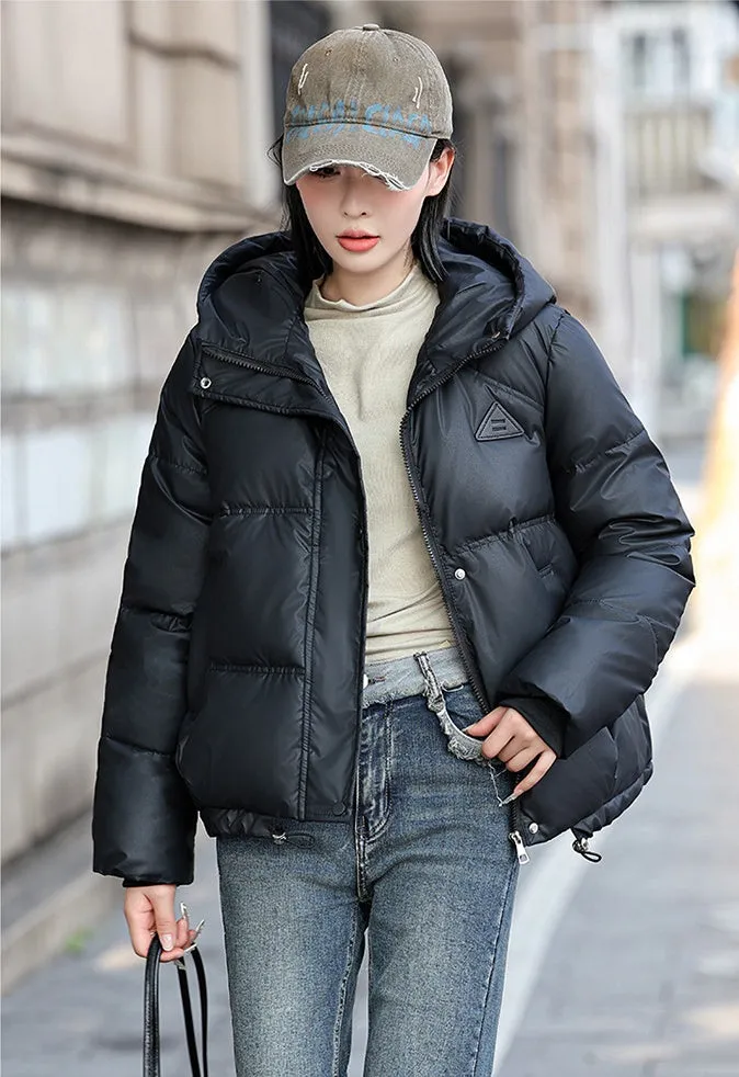 Thickened Stain-Resistant Quilted Puffer Jacket for Fashionable Women