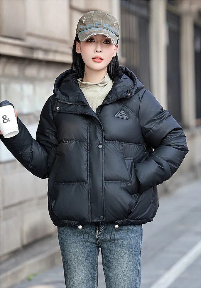 Thickened Stain-Resistant Quilted Puffer Jacket for Fashionable Women