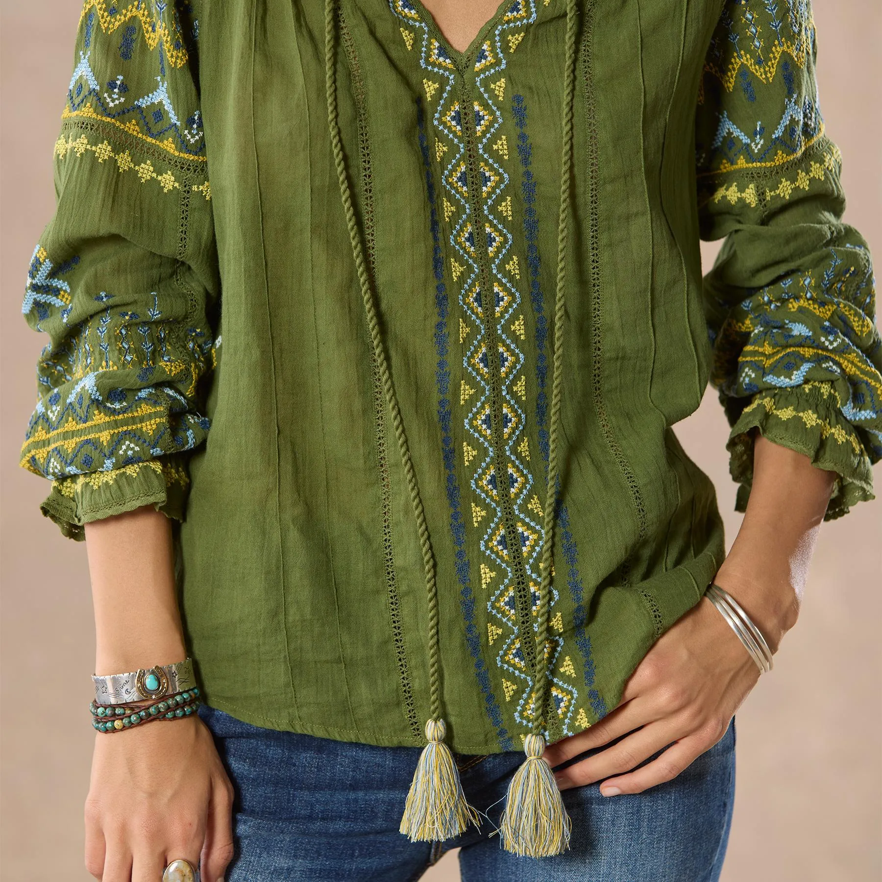 Totora Embroidered Top