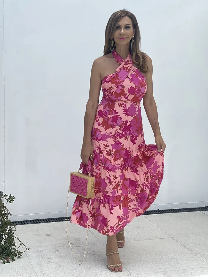 Tyia Dress - Pink Floral