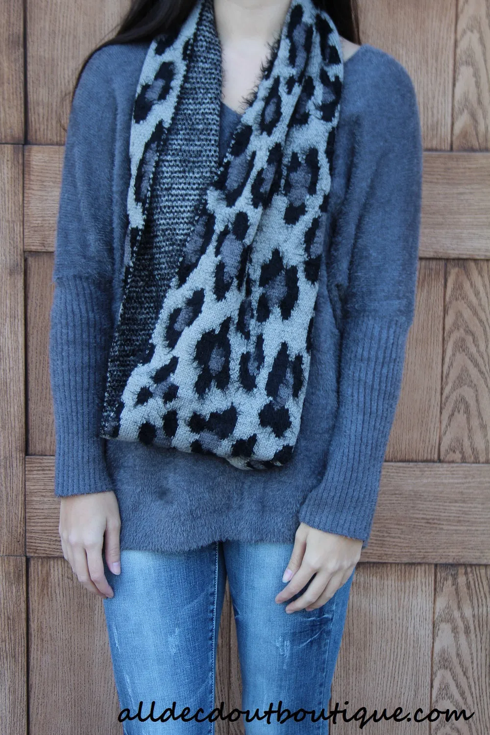 Umgee | Over-sized Fuzzy Sweater Charcoal