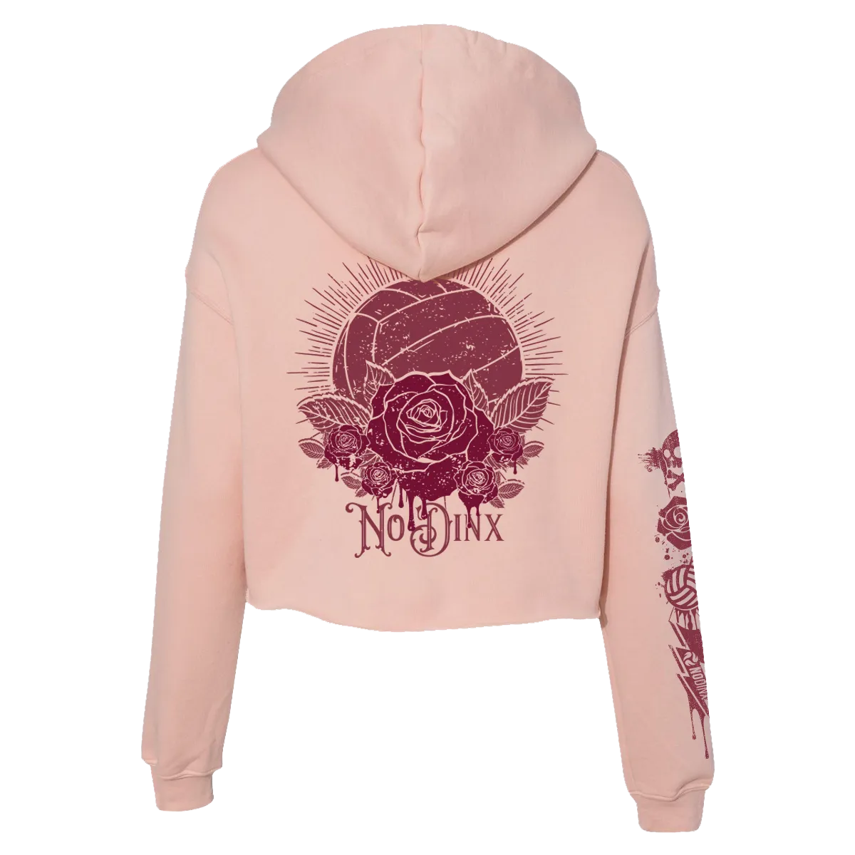 VB N' Roses Cropped Hoodie