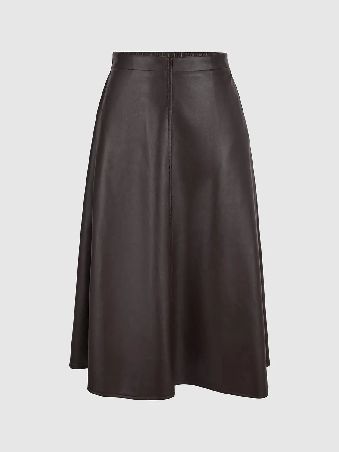 Vegan Leather A-Line Skirts