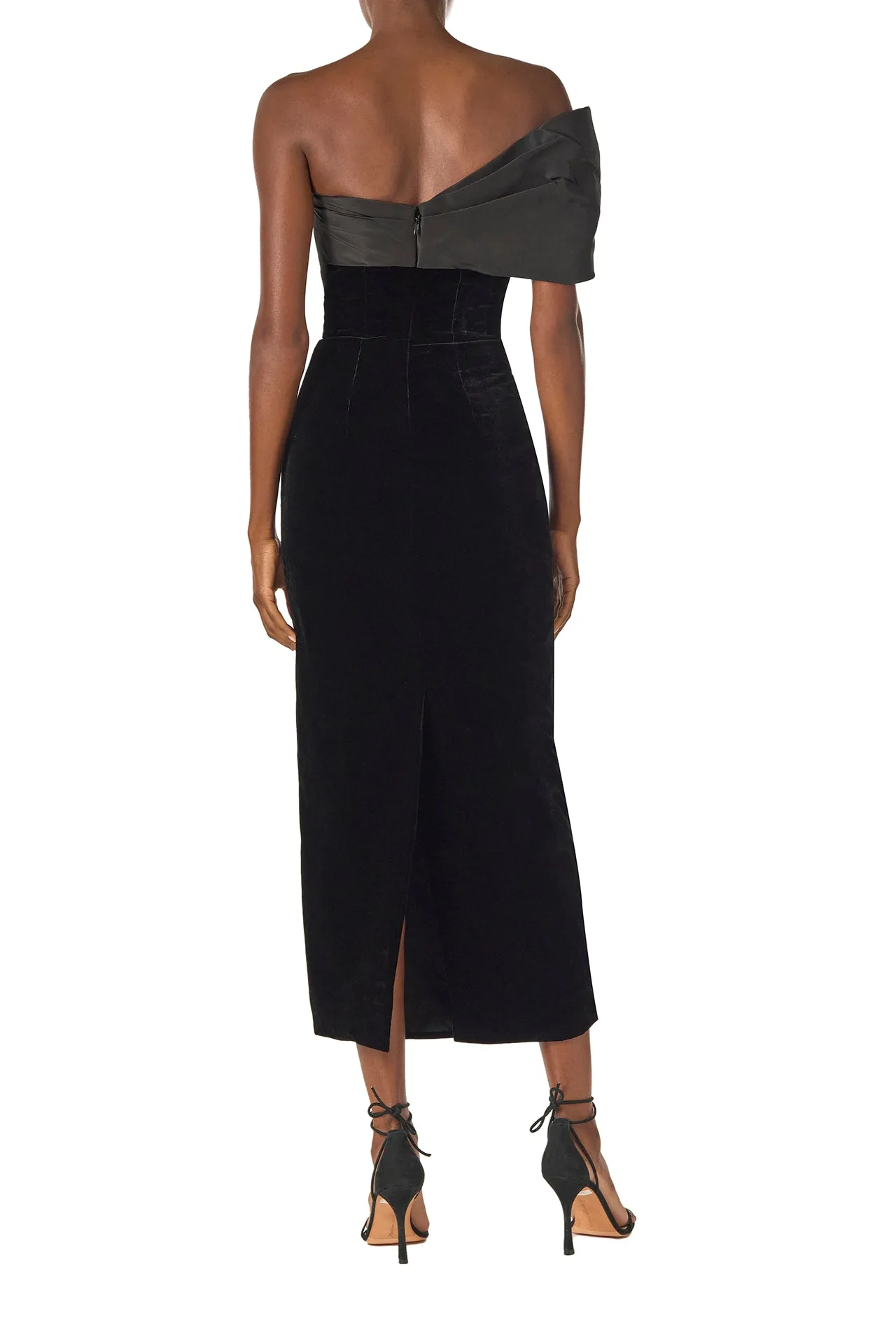 Velvet Off The Shoulder Sheath