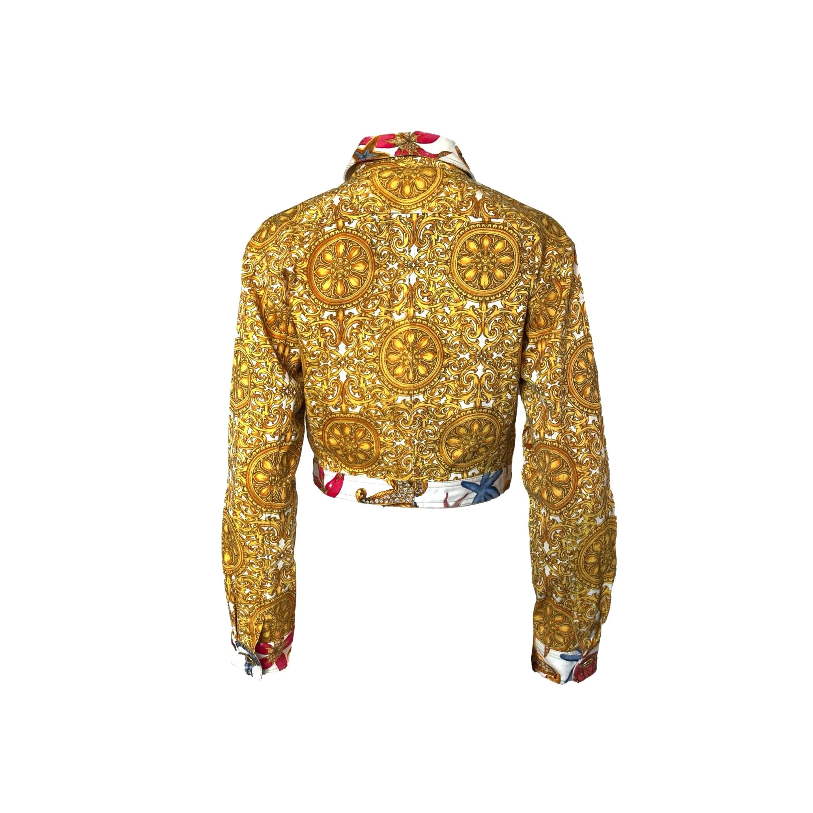 Versace Seashell Cropped Jacket