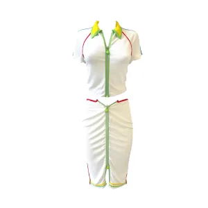 Versace White Cropped Logo Set