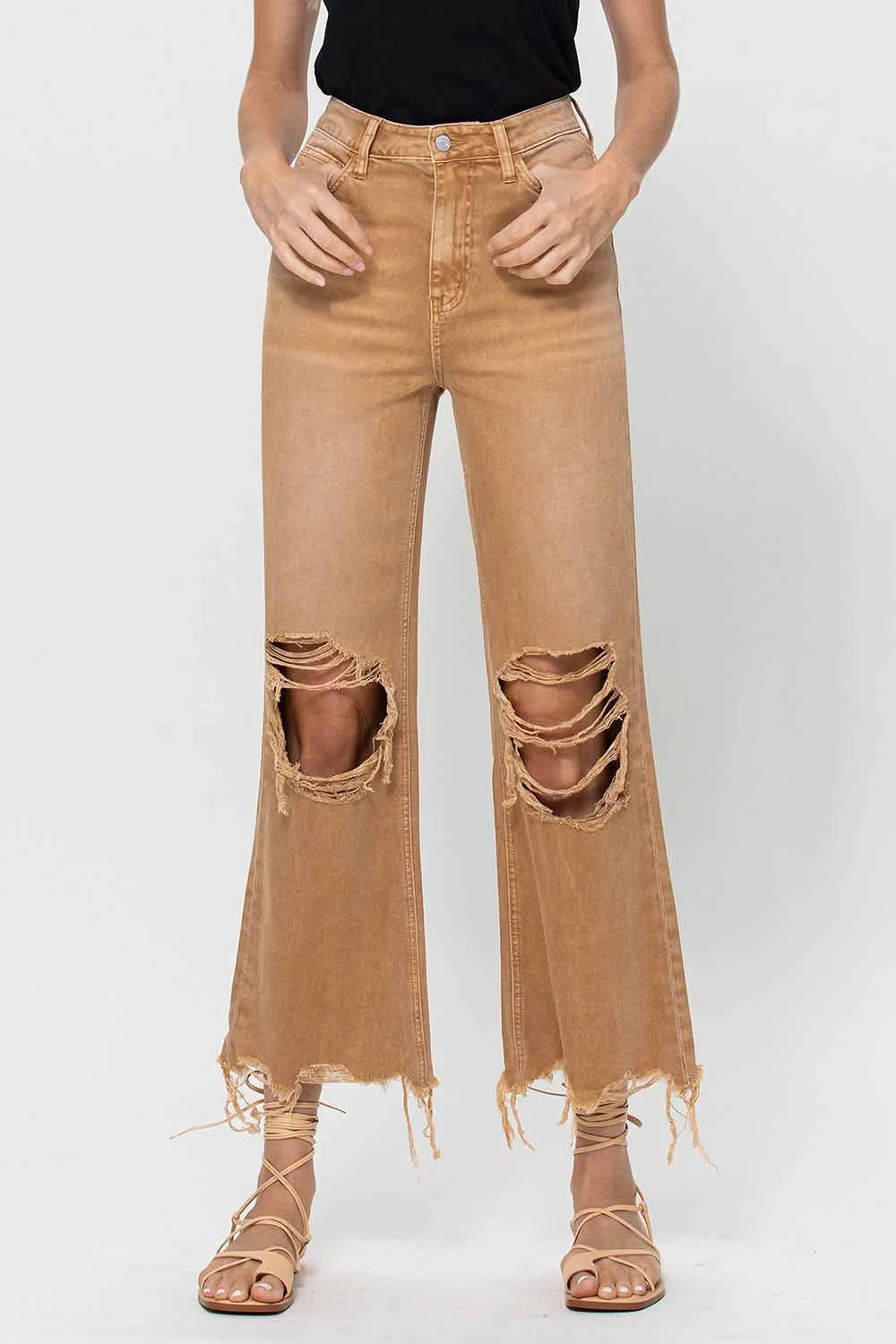 Vervet High Rise Crop Flare
