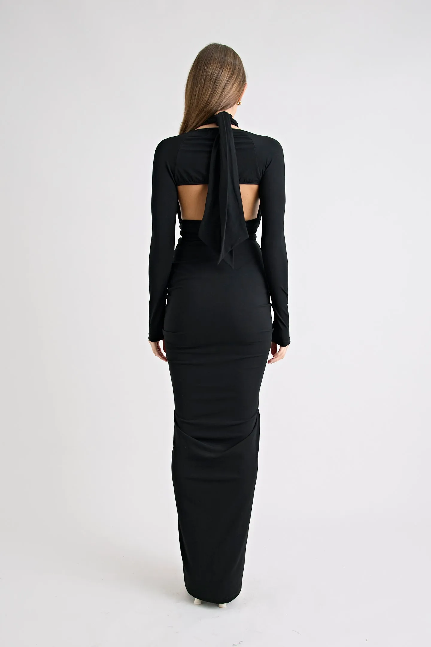 VICTORIA MAXI DRESS | BLACK