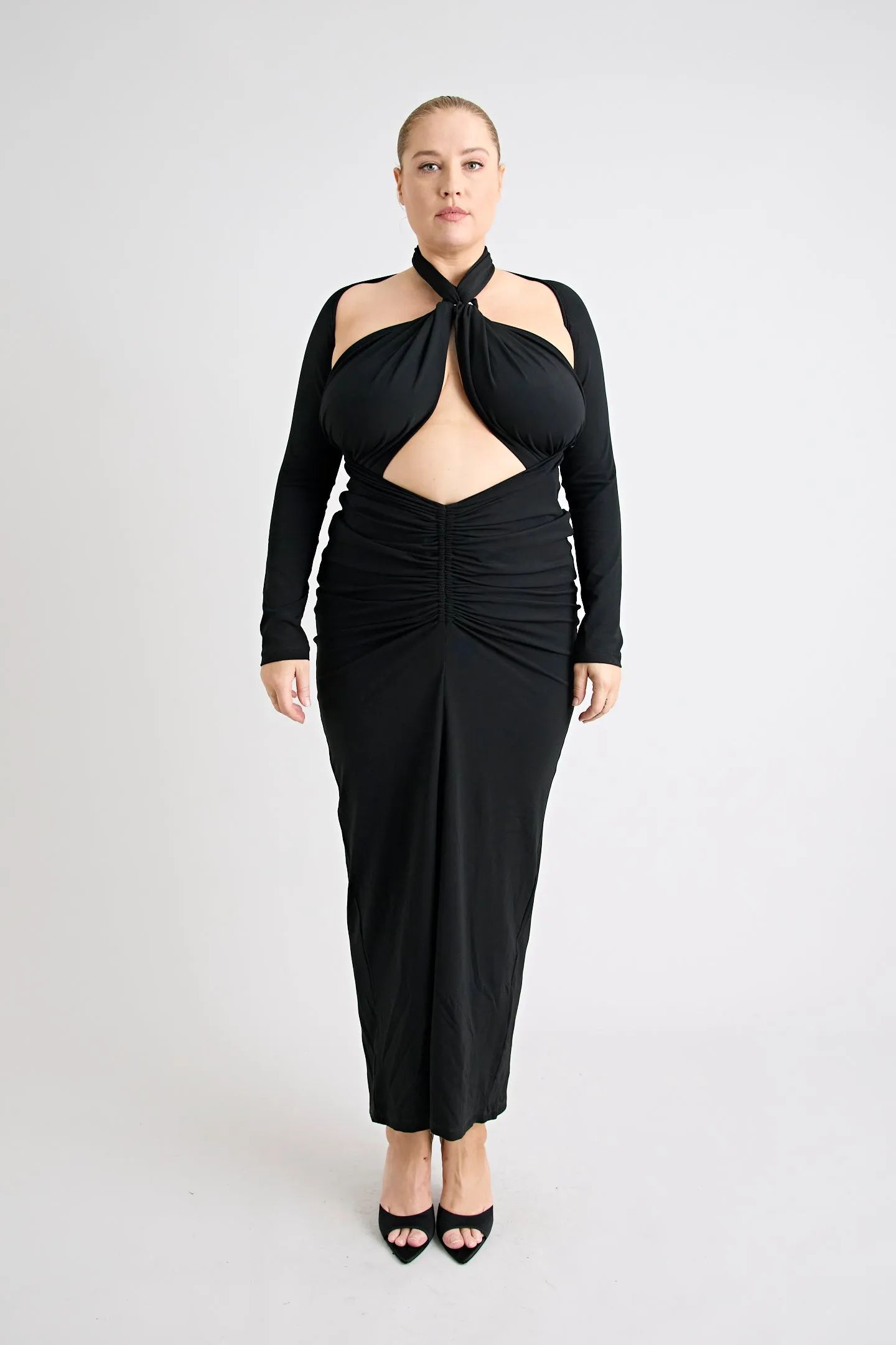 VICTORIA MAXI DRESS | BLACK