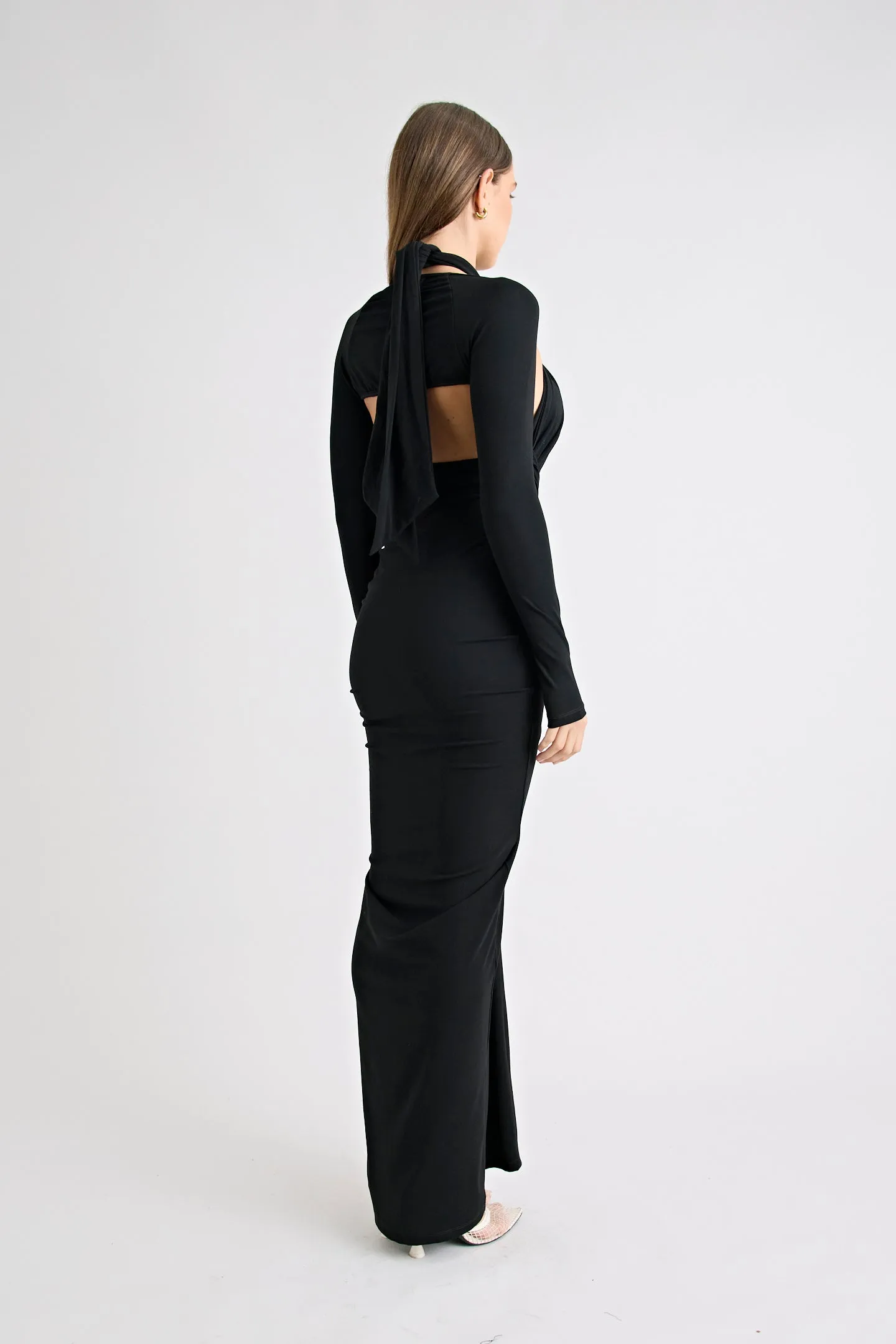 VICTORIA MAXI DRESS | BLACK