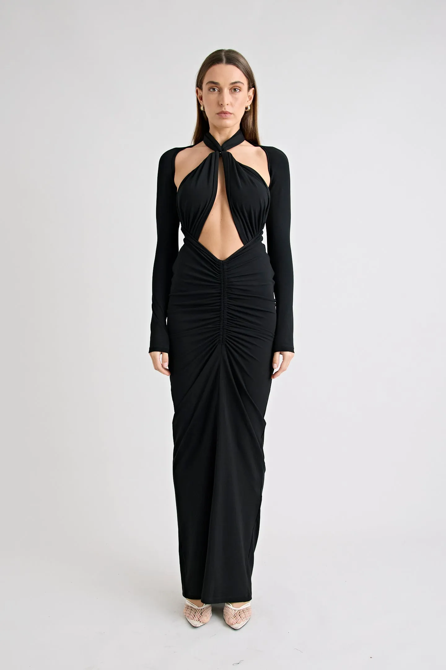 VICTORIA MAXI DRESS | BLACK