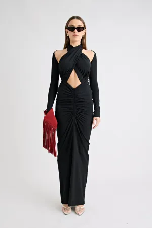 VICTORIA MAXI DRESS | BLACK