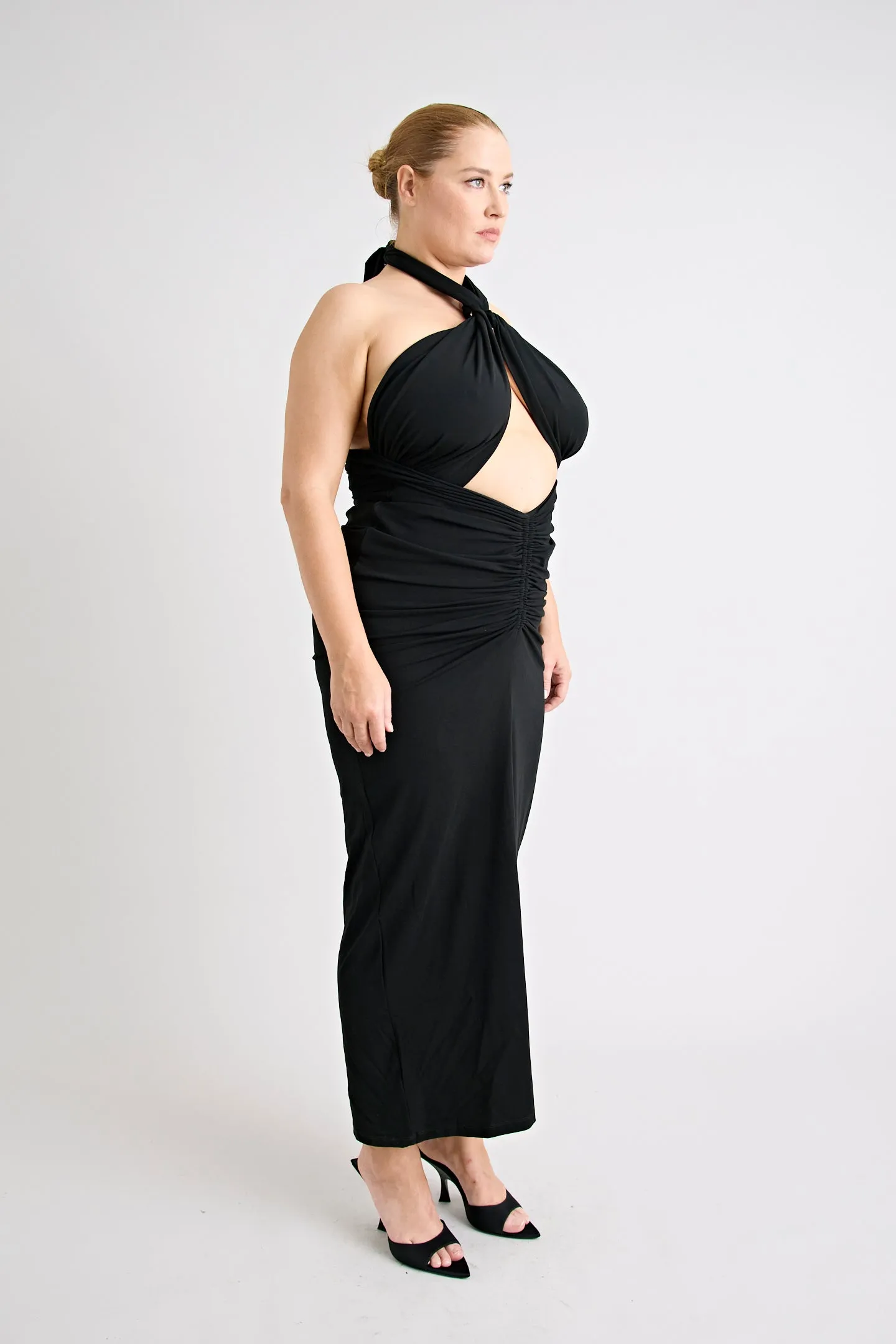 VICTORIA MAXI DRESS | BLACK