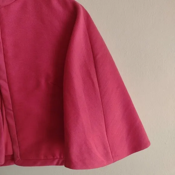 Vintage 50s 60s Bright Pink Lilli Ann San Francisco M Cropped Suit Jacket