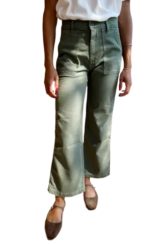 Vintage army pant in olive green