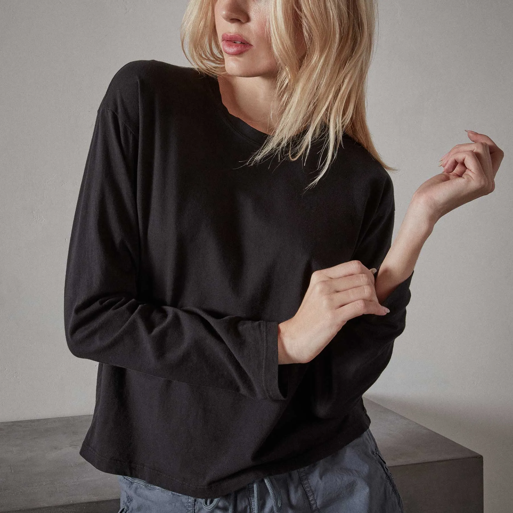 Vintage Boxy Tee - Black