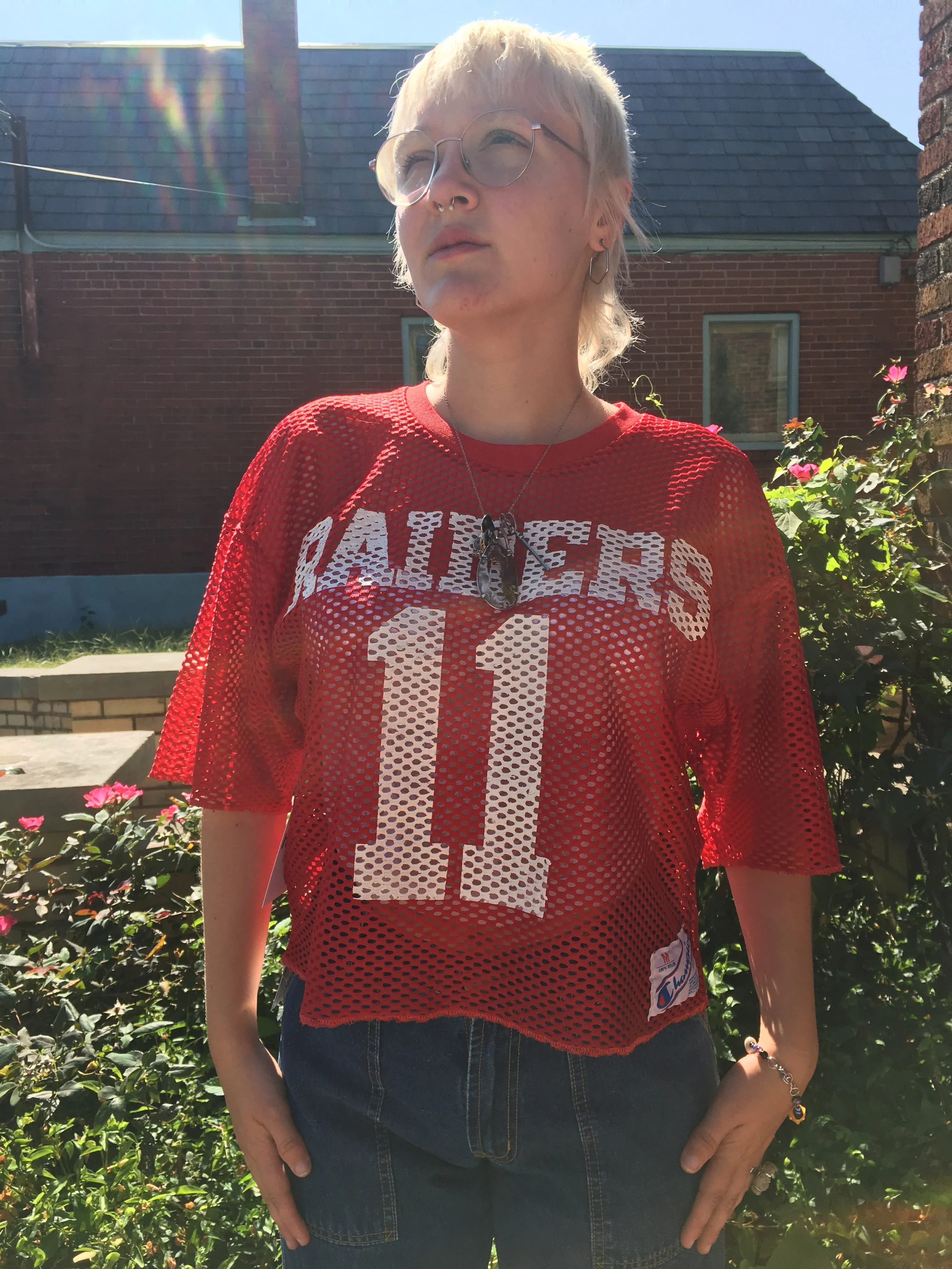 Vintage Champion Raiders mesh football practice jersey