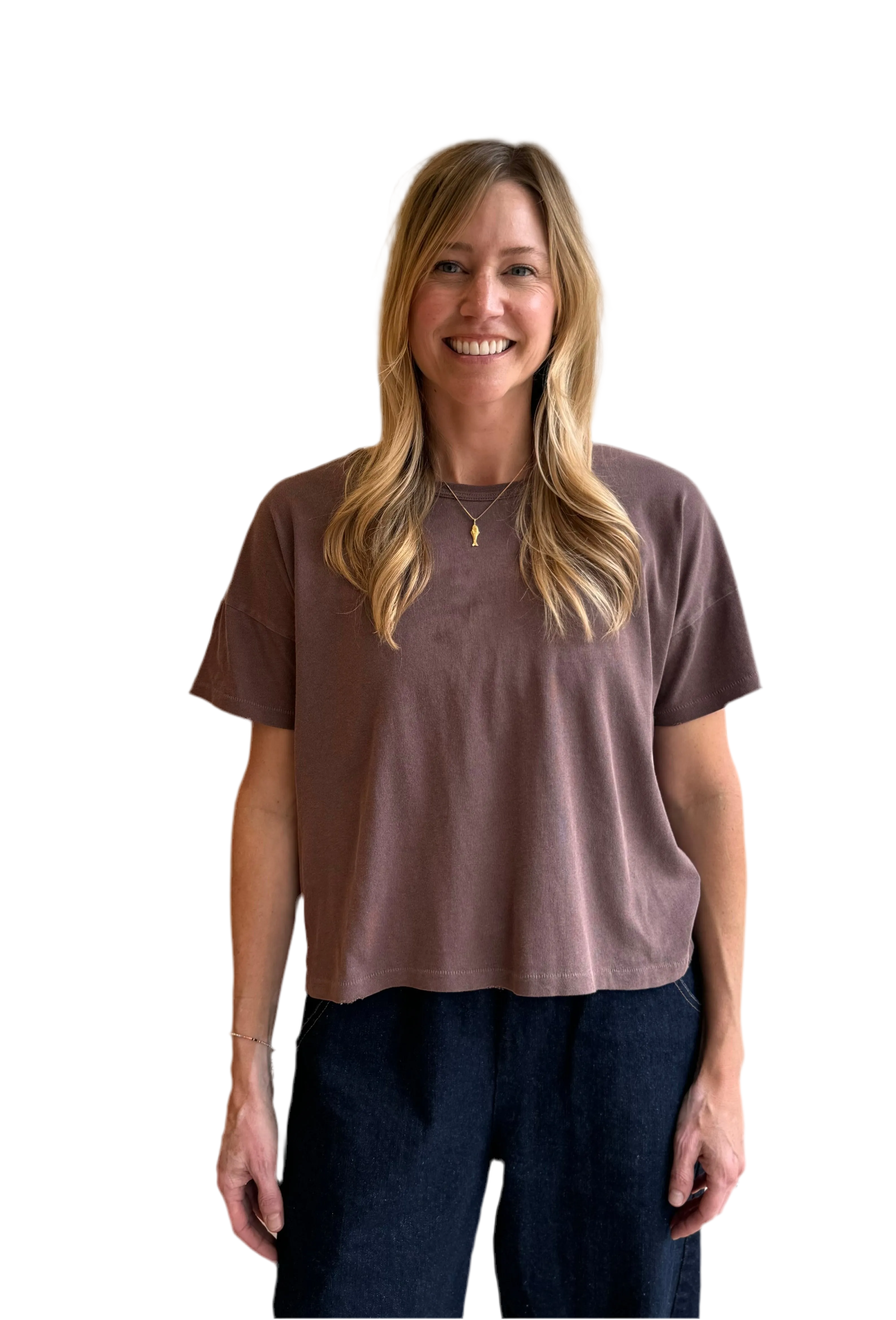 Vintage FILLE tee in Coffee