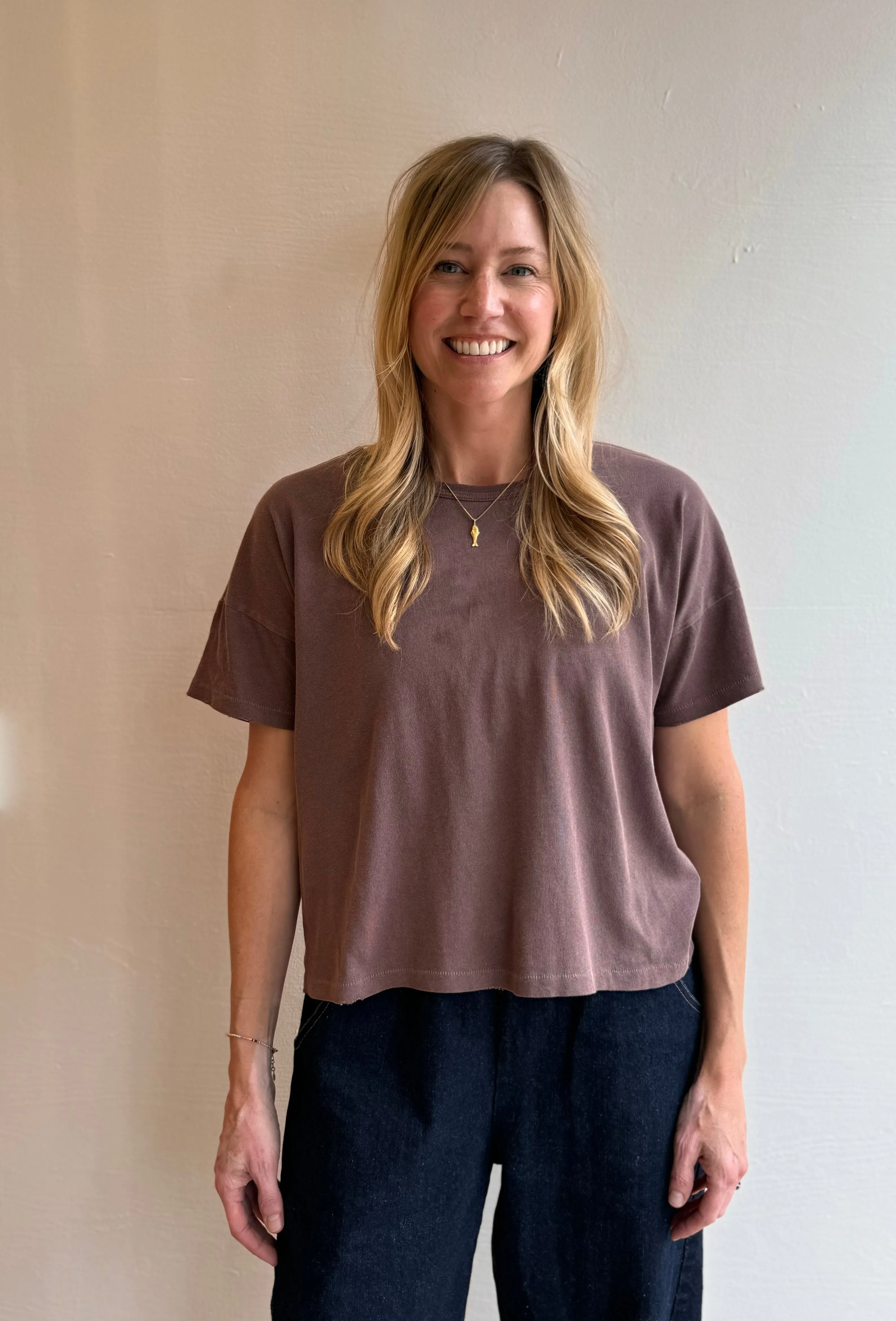 Vintage FILLE tee in Coffee