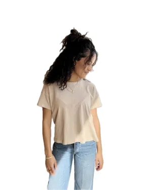 Vintage FILLE tee in Mushroom