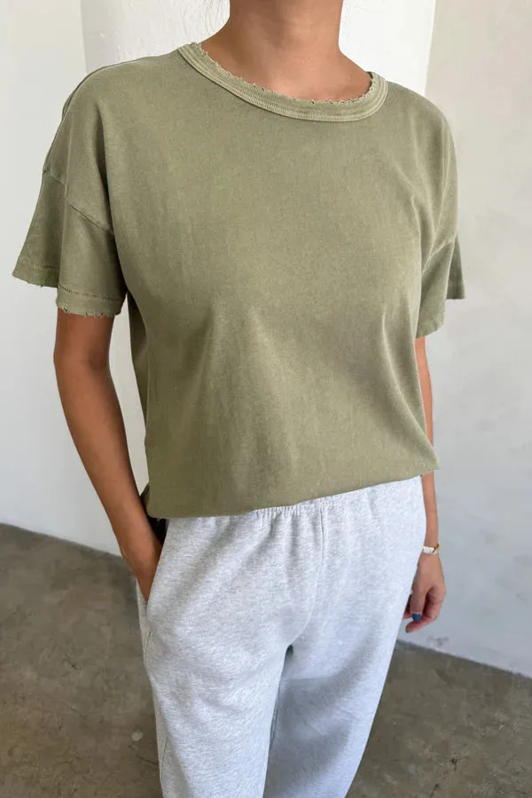 Vintage FILLE tee in pistachio