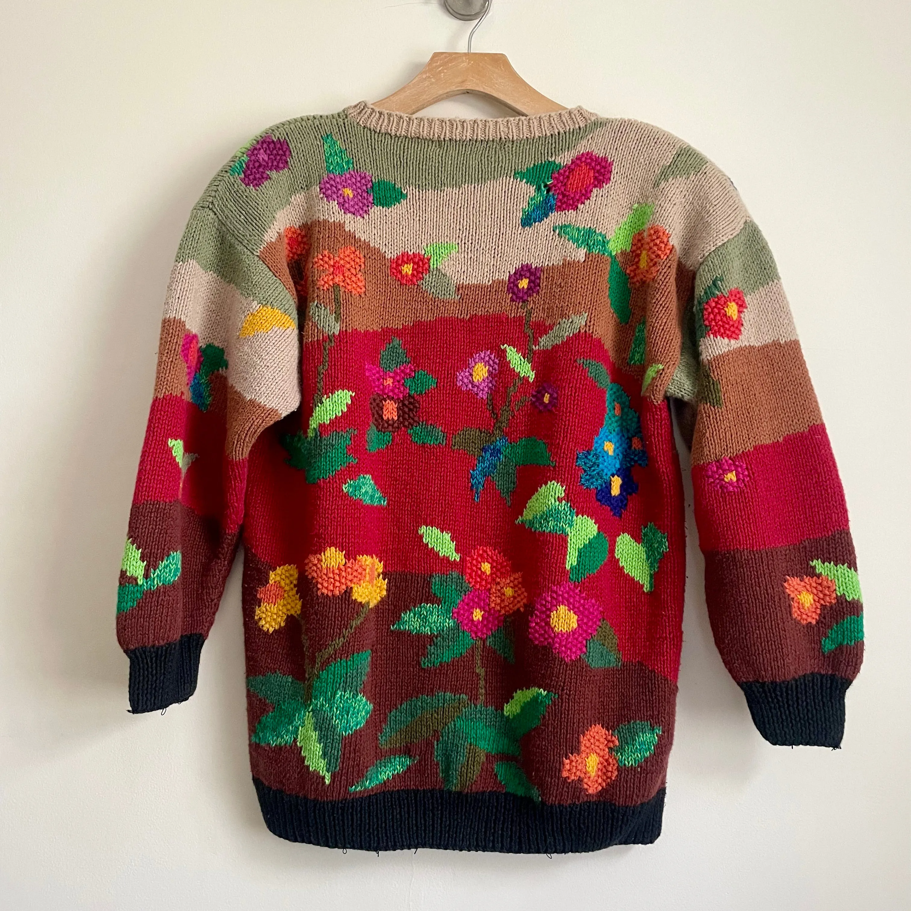 Vintage MarieaKim Ramie/Cotton blend Bunny Sweater / Size Large (HT2509)