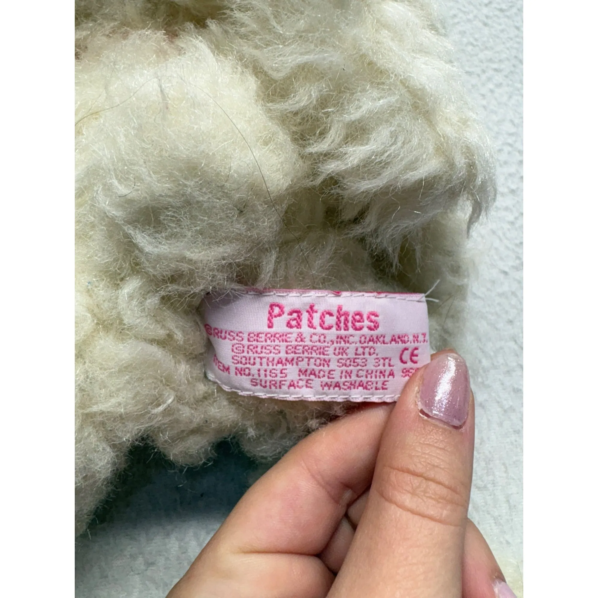 Vintage Patches Plush Bunny by Russ #7648