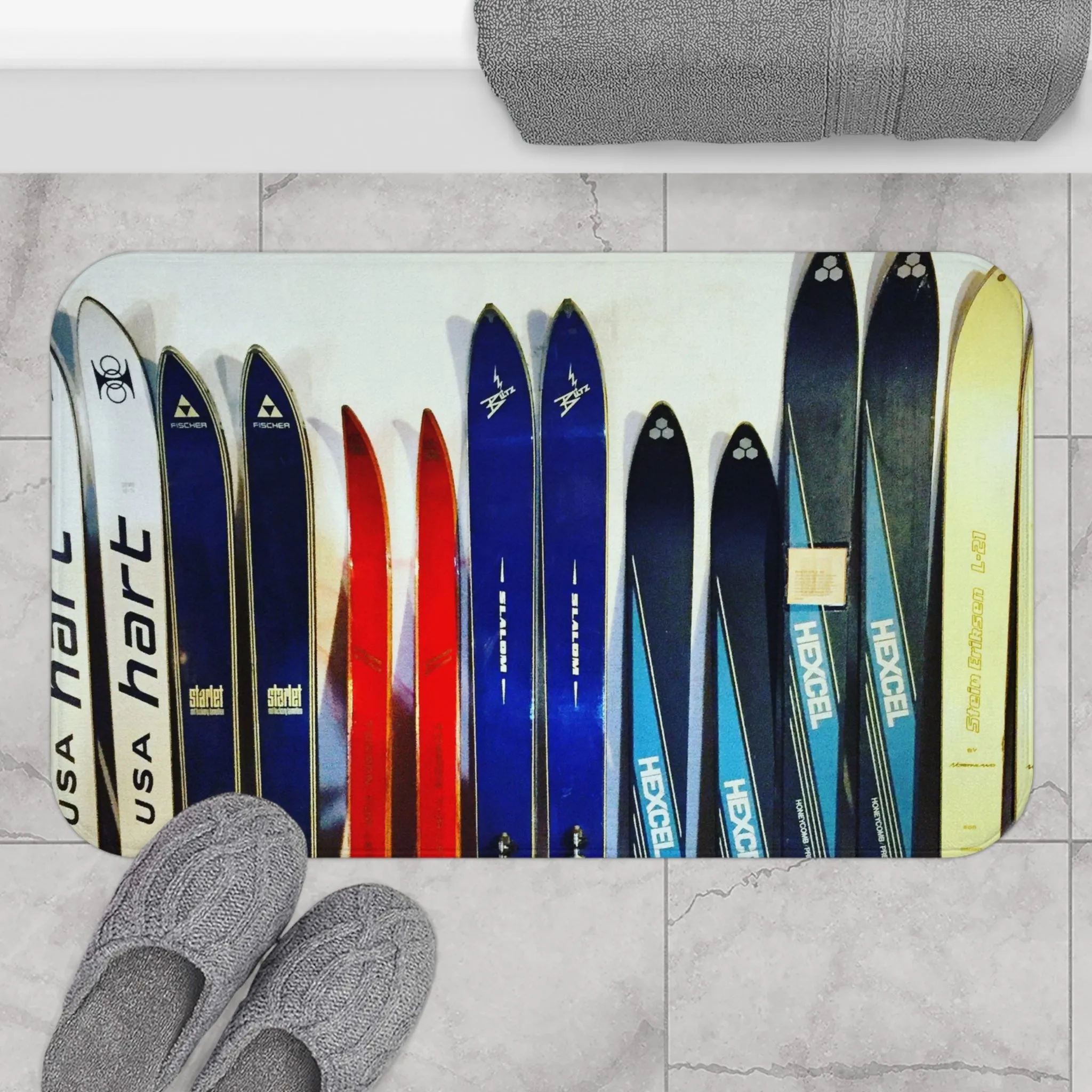 Vintage Ski Collection - Bath Mat