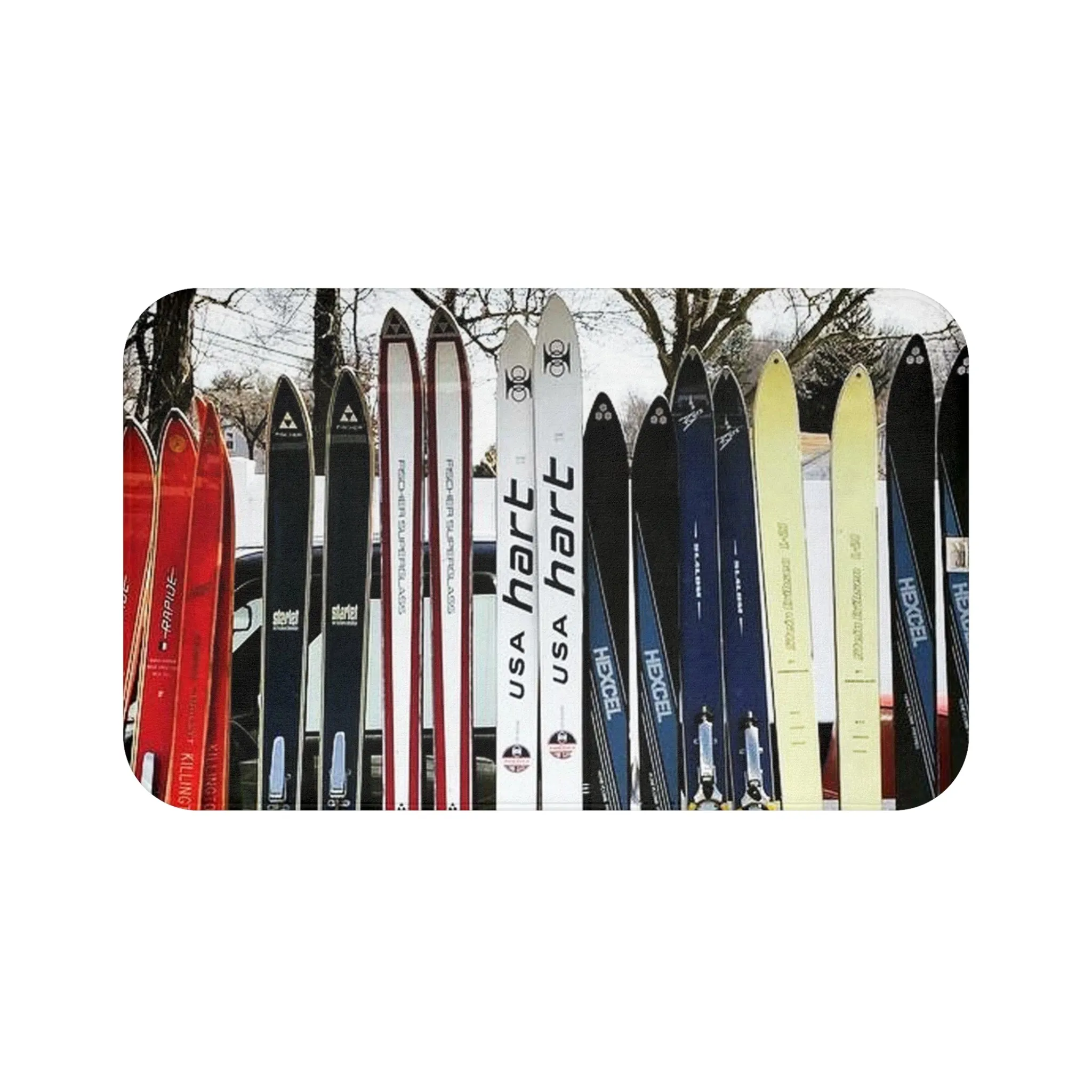 Vintage Skis - Bath Mat