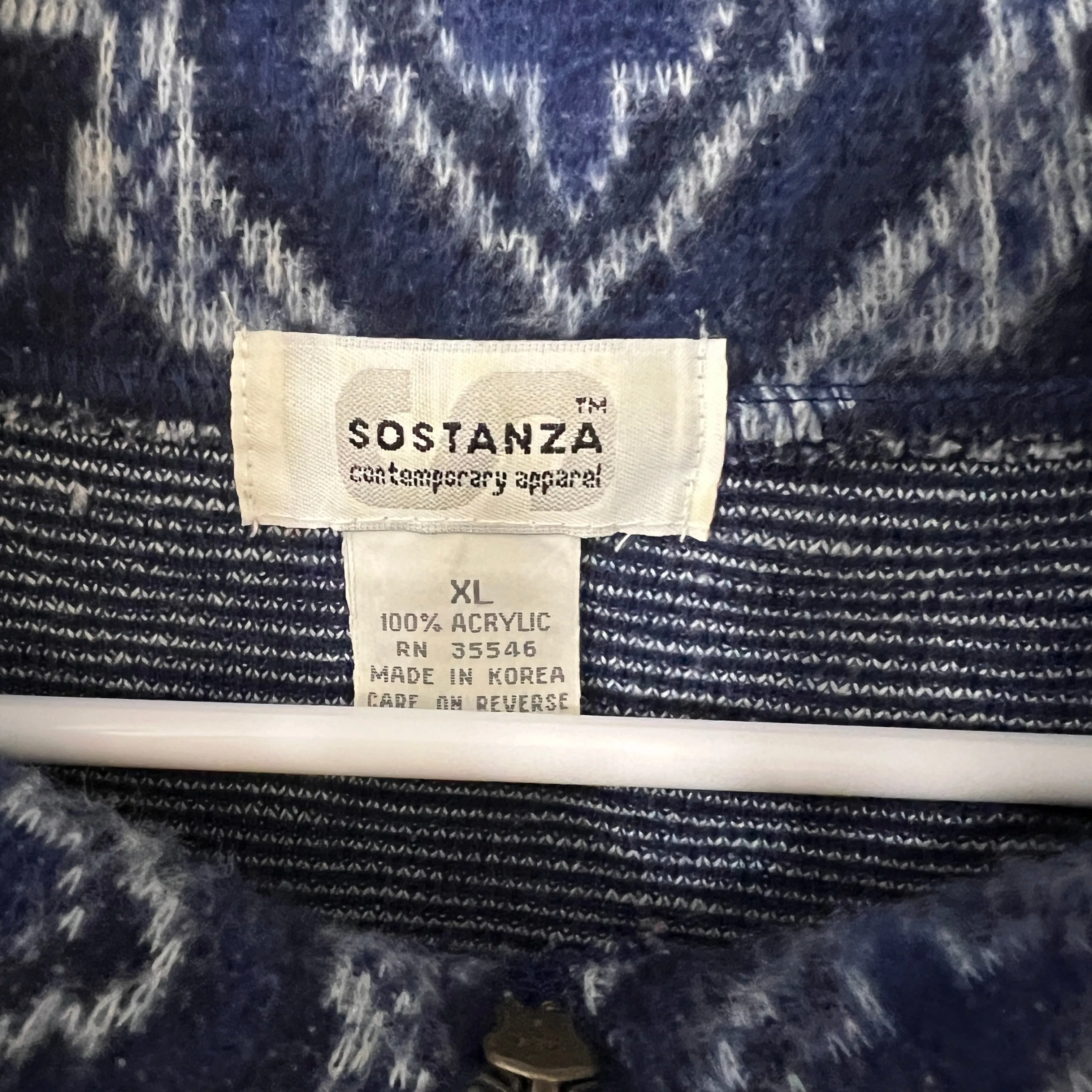Vintage Sostanza Tribal Print Pullover