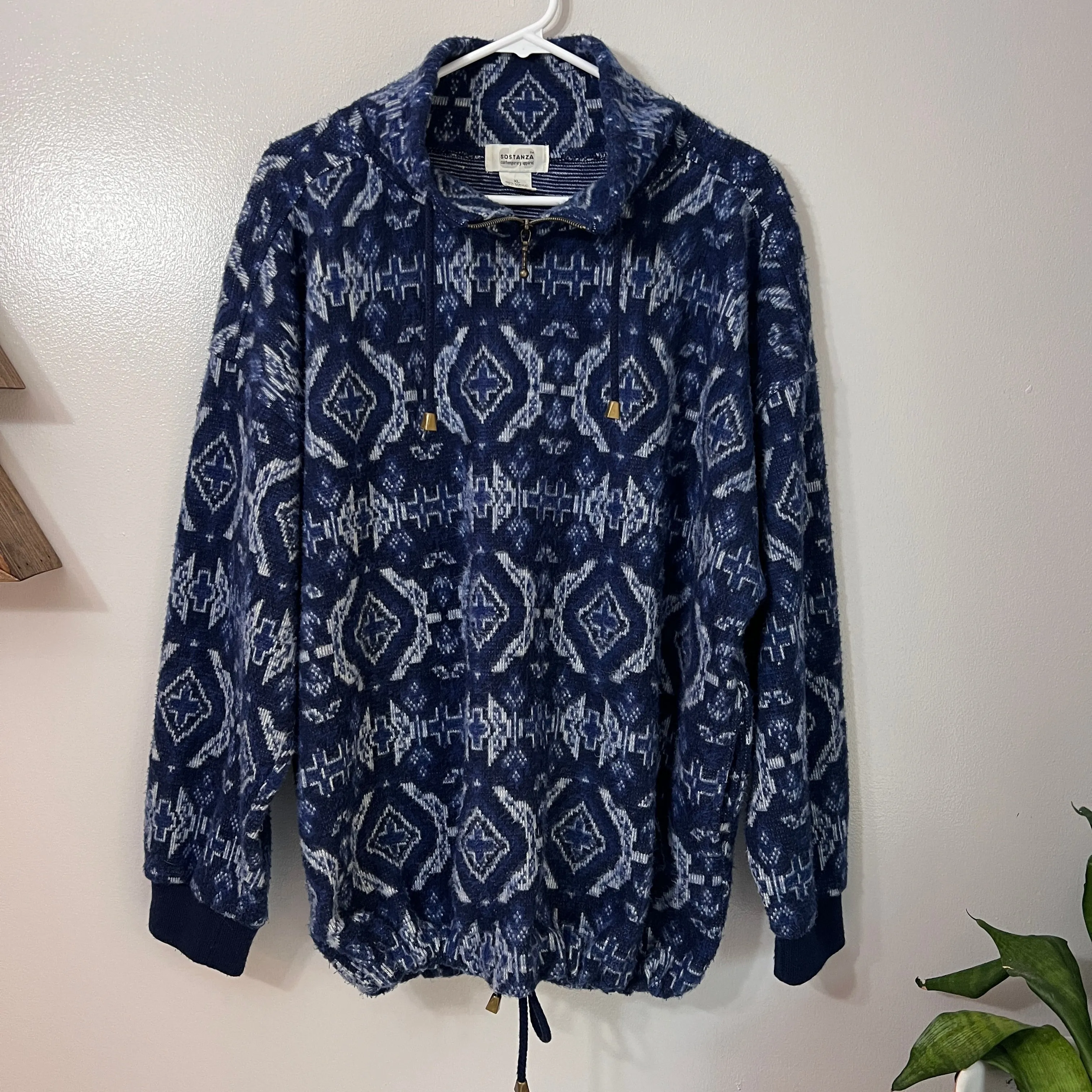 Vintage Sostanza Tribal Print Pullover